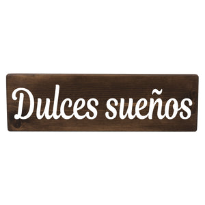 Dulces sueños Spanish Wood Decor
