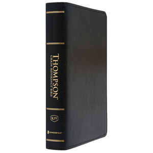 Personalized Custom Text Your Name KJV Thompson Chain-Reference Bible Black Bonded Leather Red Letter Edition King James Version