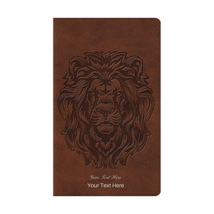 Personalized Custom Text Your Name ESV Thinline Holy Bible TruTone Royal Lion Brown English Standard Version