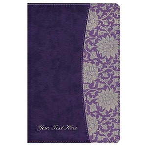Personalized NKJV The Study Bible for Women LeatherTouch Indexed Plum & Lilac