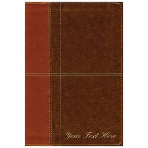 Personalized NIV Life Application Study Bible, Third Edition, Personal Size, Leathersoft, Brown