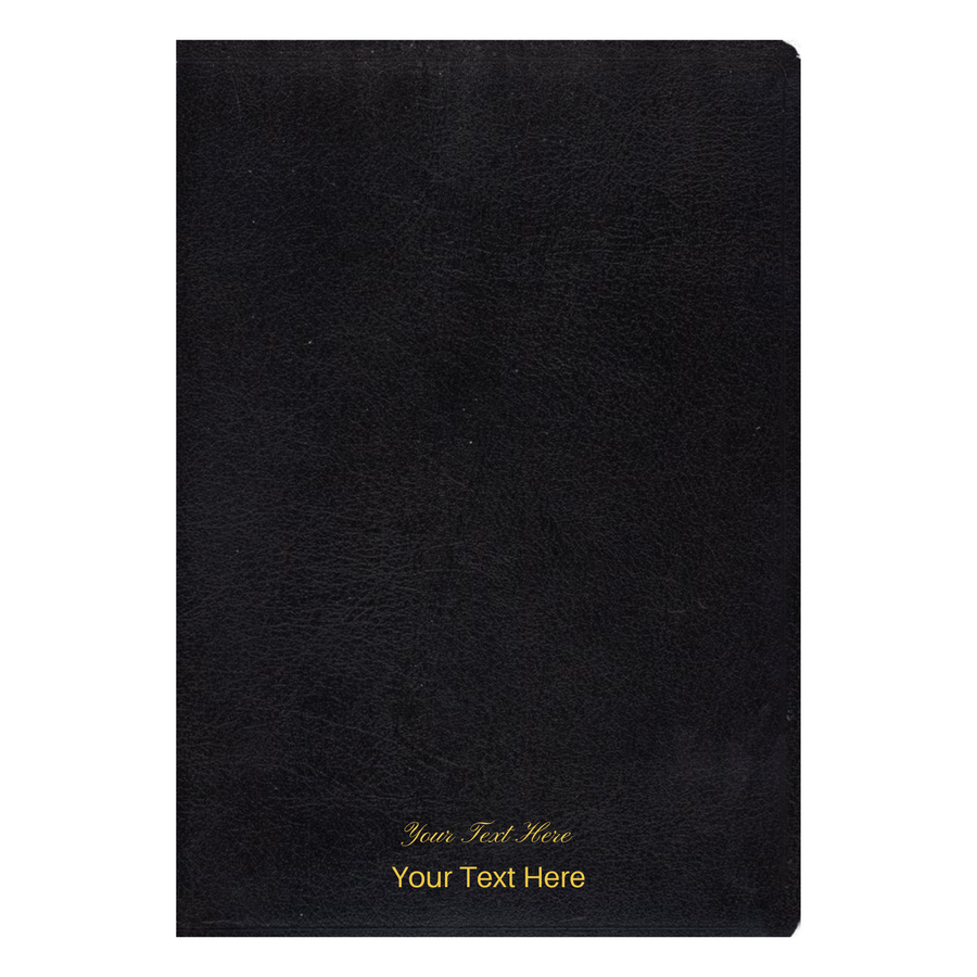 Personalized NKJV & Amplified Parallel Bible Large Print Black Bonded Leather