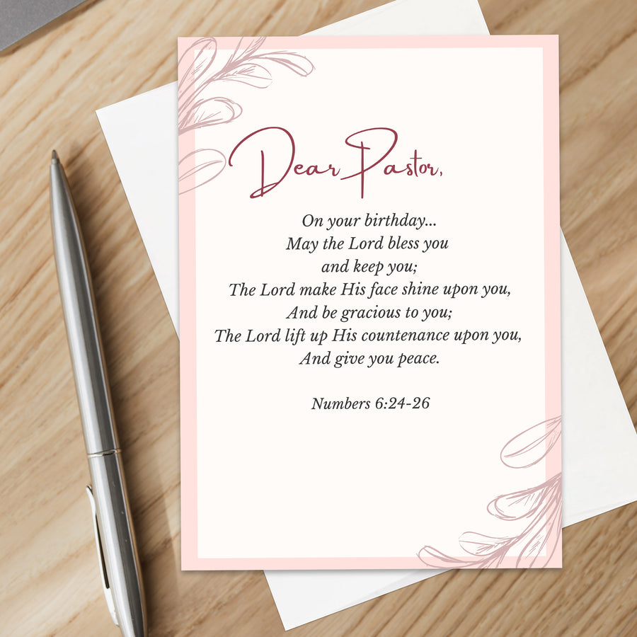 Christian Pastor Appreciation Birthday Card