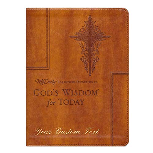 Personalized Devotional Custom Text NKJV MyDaily Scripture Devotional God's Wisdom for Today Brown