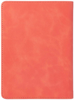 Personalized Let Your Light Shine Coral Handy-Size Faux Leather