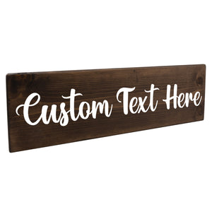 Personalized 1 Tier 24in Wood Decor