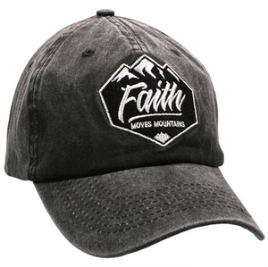 Faith Moves Mountains Grey Hat