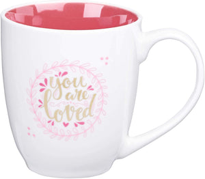 Mother’s Day Gift Set | 1 John 4:19 Scripture Mug and My Life My Story Prompted Mothers Legacy Journal