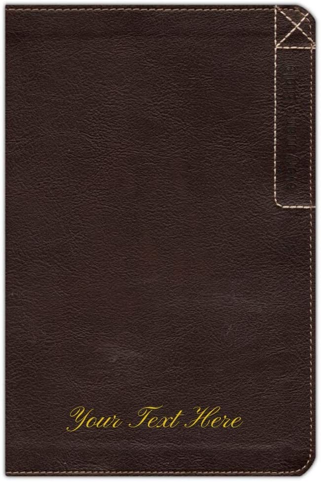 Personalized NLT Every Man's Bible Deluxe Explorer Edition LeatherLike Brown