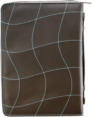 Lamentations 3:21-24 Faux Leather Turquoise Personalized Bible Cover For Women
