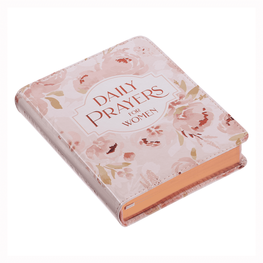 Personalized Custom Text Your Name Daily Prayers for Women Devotional Pink Floral Faux Leather