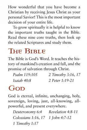Bible Basics for New Believers Tract (Pack of 25)