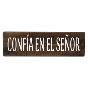 Confía En El Señor Spanish Wood Decor