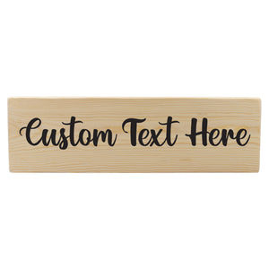 Personalized 1 Tier 24in Wood Decor