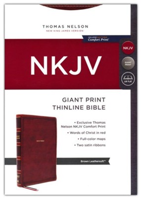 Personalized NKJV Thinline Bible Giant Print Leathersoft Comfort Print