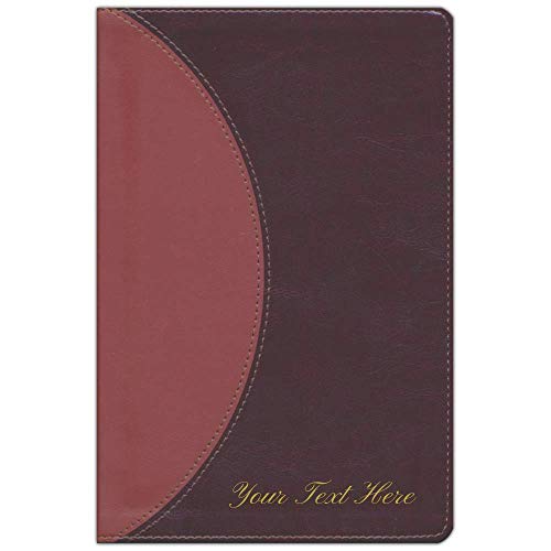 Personalized Amplified Reading Bible Thumb Indexed Leathersoft Brown