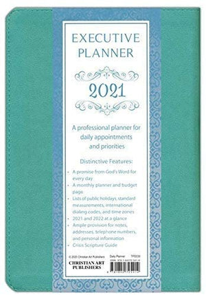 Personalized 2021 Blessed are Those Who Trust (Jeremiah 17:7) Executive Planner with Zipper