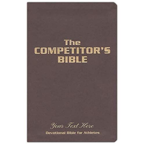 Personalized NLT The Competitor's Devotional Bible Brown