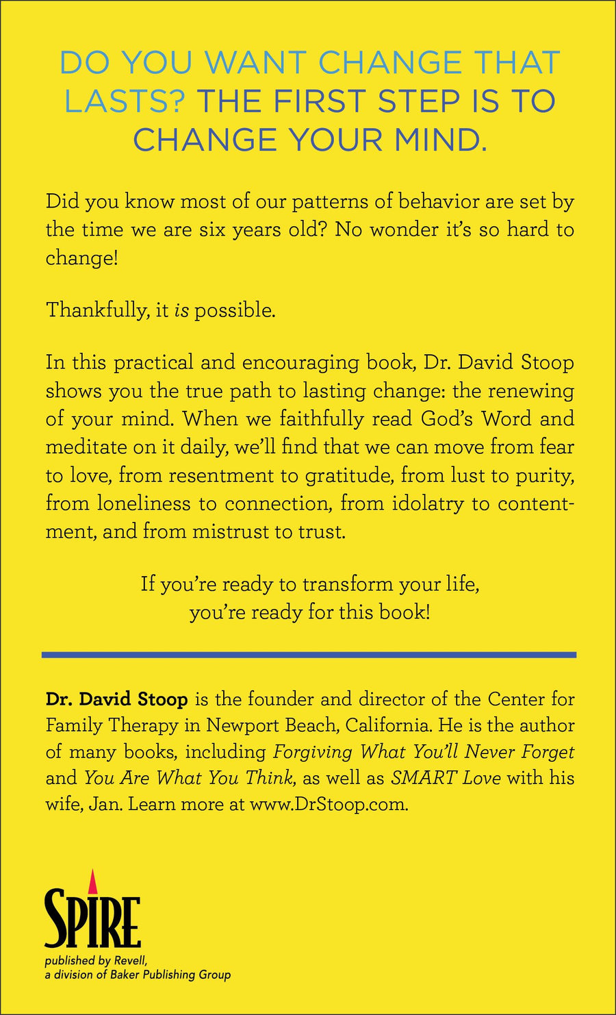 Change Your Thoughts, Change Your Life - Dr. David Stoop