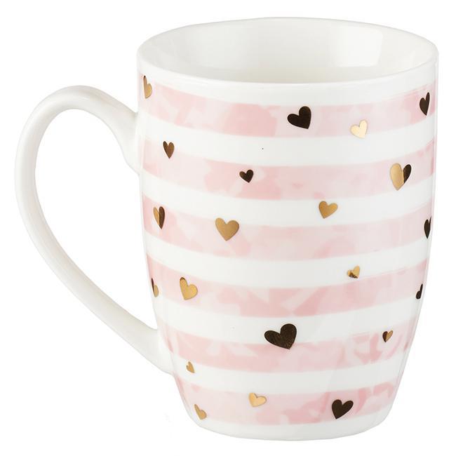 Do All Things In Love Pink Heart Mug