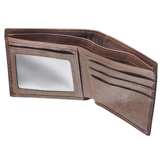 Blessed Man Brown Genuine Leather Wallet