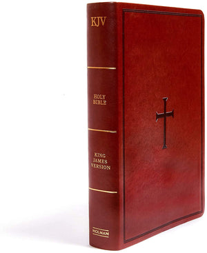 Personalized KJV Super Giant Print Reference Bible Indexed Red Letter Concordance Easy-to-Read Font