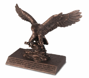 Bronze Eagle Sculpture of Faith Isaiah 40:31