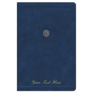 Personalized NKJV Woman's Study Bible Blue Leathersoft Red Letter Full-Color Edition
