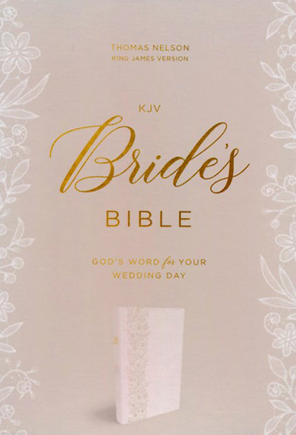 Personalized KJV Bride's Bible Comfort Print Red Letter Edition Leathersoft White King James Version
