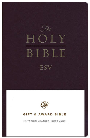 Personalized ESV Gift and Award Bible Imitation Leather Burgundy English Standard Version