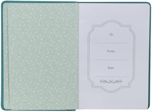 Personalized Be Still & Know Teal Faux Leather Classic Journal Psalm 46:10