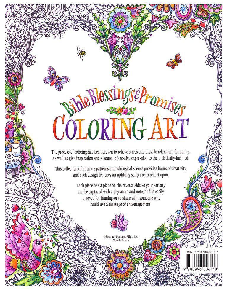 Bible Blessings & Promises, Coloring Book for Adults