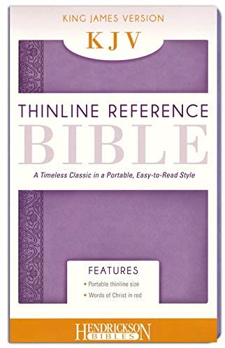 Personalized KJV Thinline Reference Bible Purple