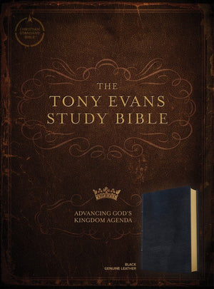 Personalized CSB Tony Evans Study Bible Black Genuine Leather
