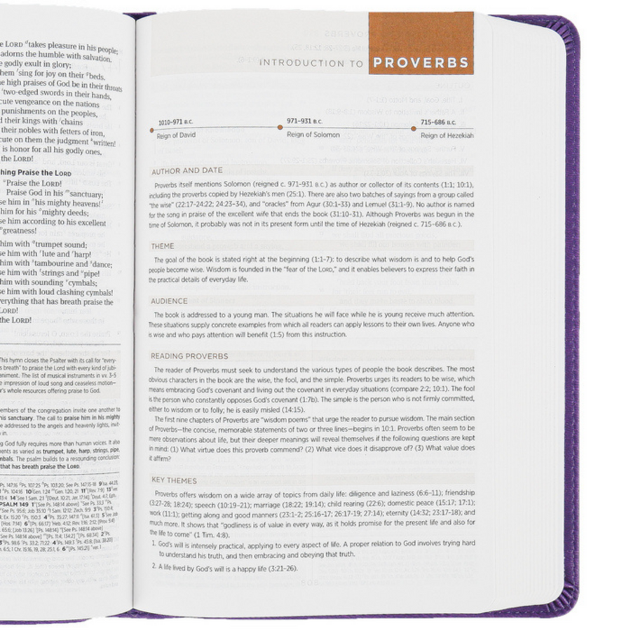 Personalized ESV Student Study Bible TruTone Lavender Emblem Design English Standard Version