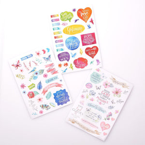 Colorful Stickers for Bible Journaling