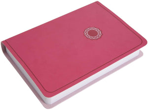 Personalized NKJV Deluxe Gift Bible Pink/Light Pink LeatherTouch Comfort Print