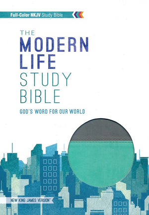 The Modern Life Study Bible LS Turquoise/Gray