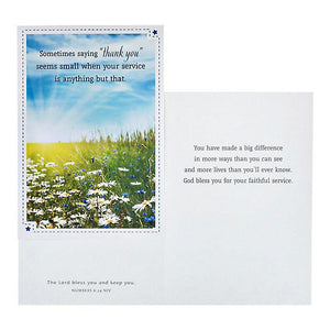 Assorted Service Appreciation Greeting Card, Box of 12 Cards