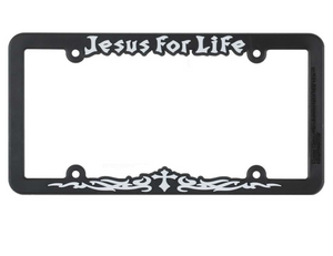 Jesus For Life License Frame