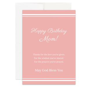 Christian Mom Birthday Card