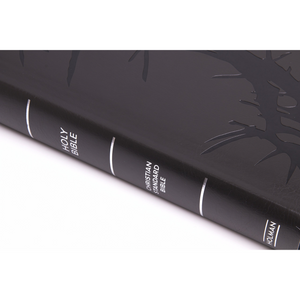 Personalized Custom Text Your Name CSB Super Giant Print Reference Bible Charcoal LeatherTouch Indexed
