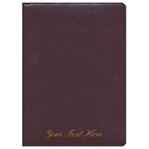 Personalized KJV Thompson Chain Reference Bible Burgundy Bonded Leather