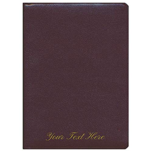 Personalized KJV Thompson Chain Reference Bible Burgundy Bonded Leather