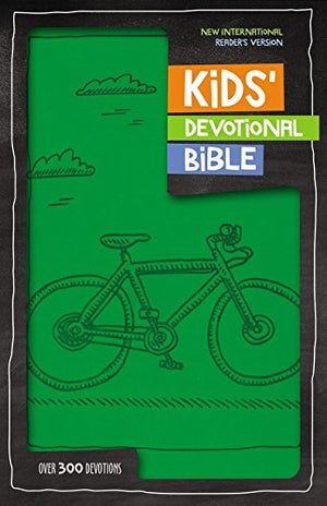 Personalized NIrV Kids Devotional Bible Italian Duo-Tone Green