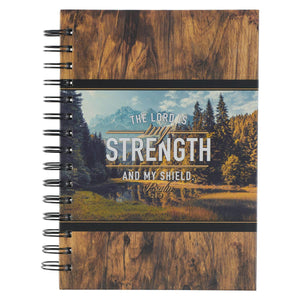 The LORD is My Strength Psalm 28:7 Wire-bound Journal