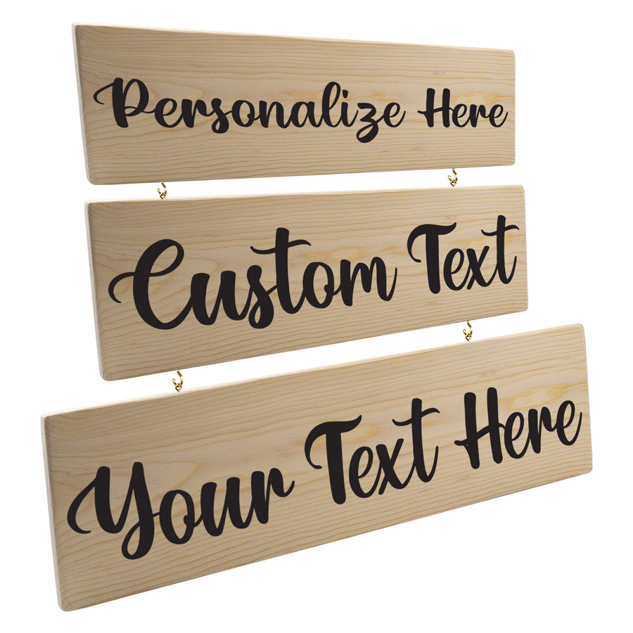 Personalized 3 Tier Wood Decor