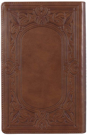 Personalized KJV Medium Brown Giant Print Bible with Thumb Index