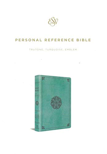 Personalized ESV Personal Reference Bible TruTone Turquoise Emblem Design