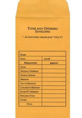 Tithe And Offering Envelope - 100 pack